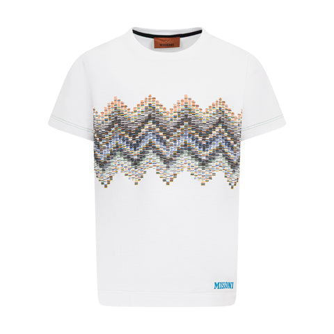 Missoni Kids Boys Khaki Zig Zag Top
