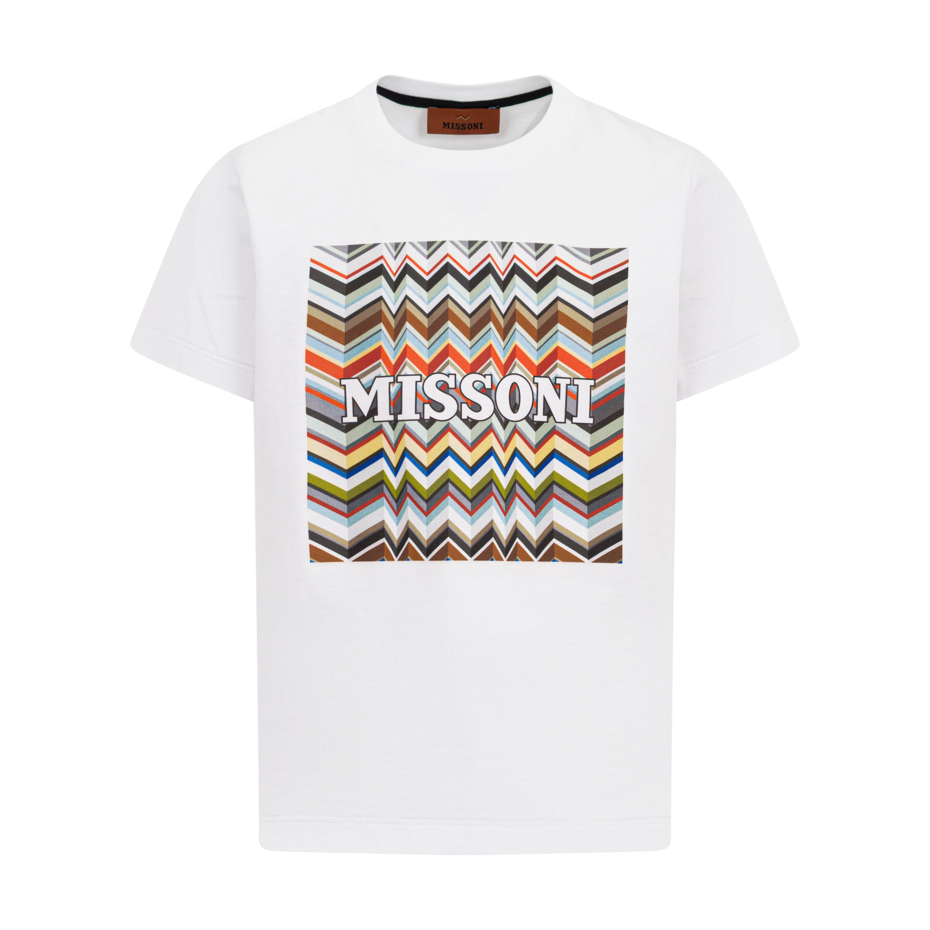 Missoni Kids Boys White Logo Top