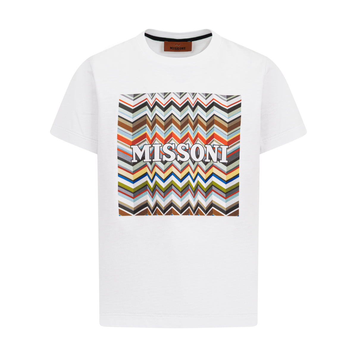 Missoni Kids Boys White Logo Top
