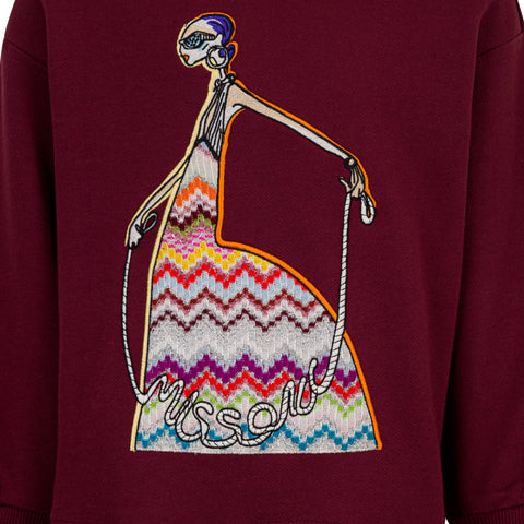 Girls Maroon Jersey Dress