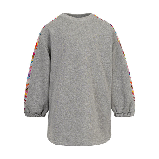Girls Grey And Silver Fleece Dress DUP?
