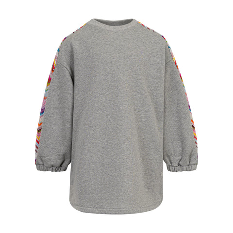 Girls Grey And Silver Fleece Dress DUP?