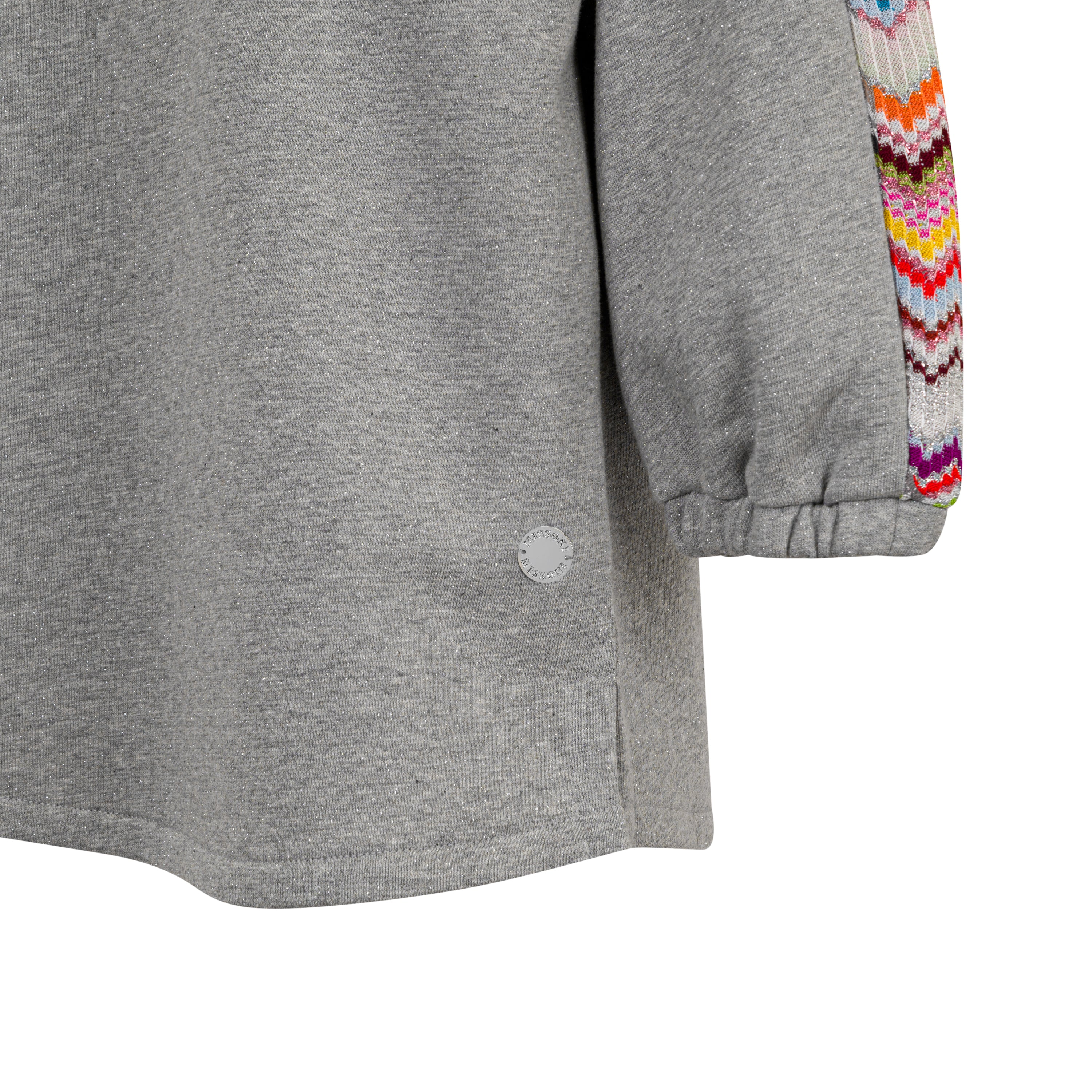 Missoni Kids Girls Grey And Silver Fleece Dress