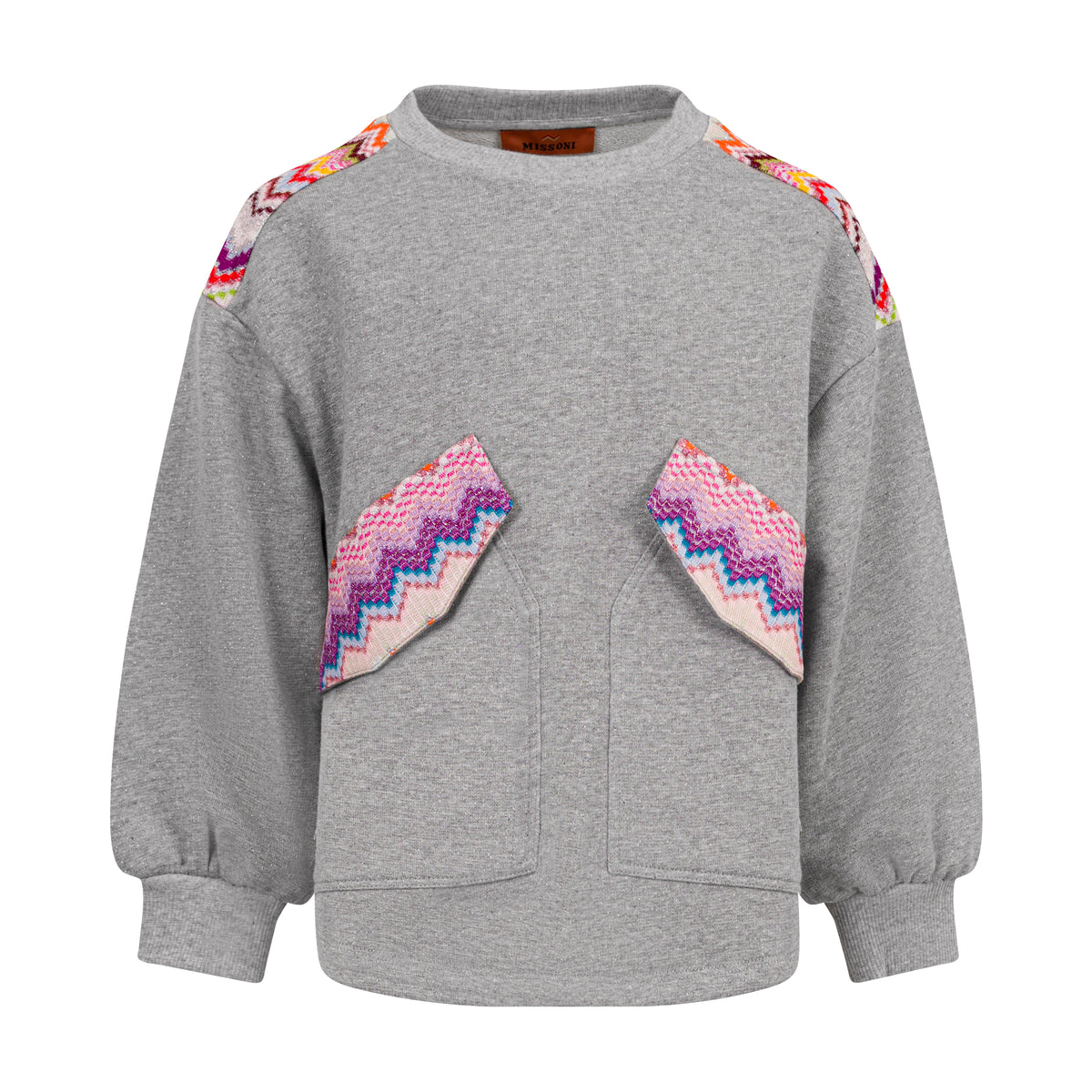 Girls Grey And Silver Sweatshirt