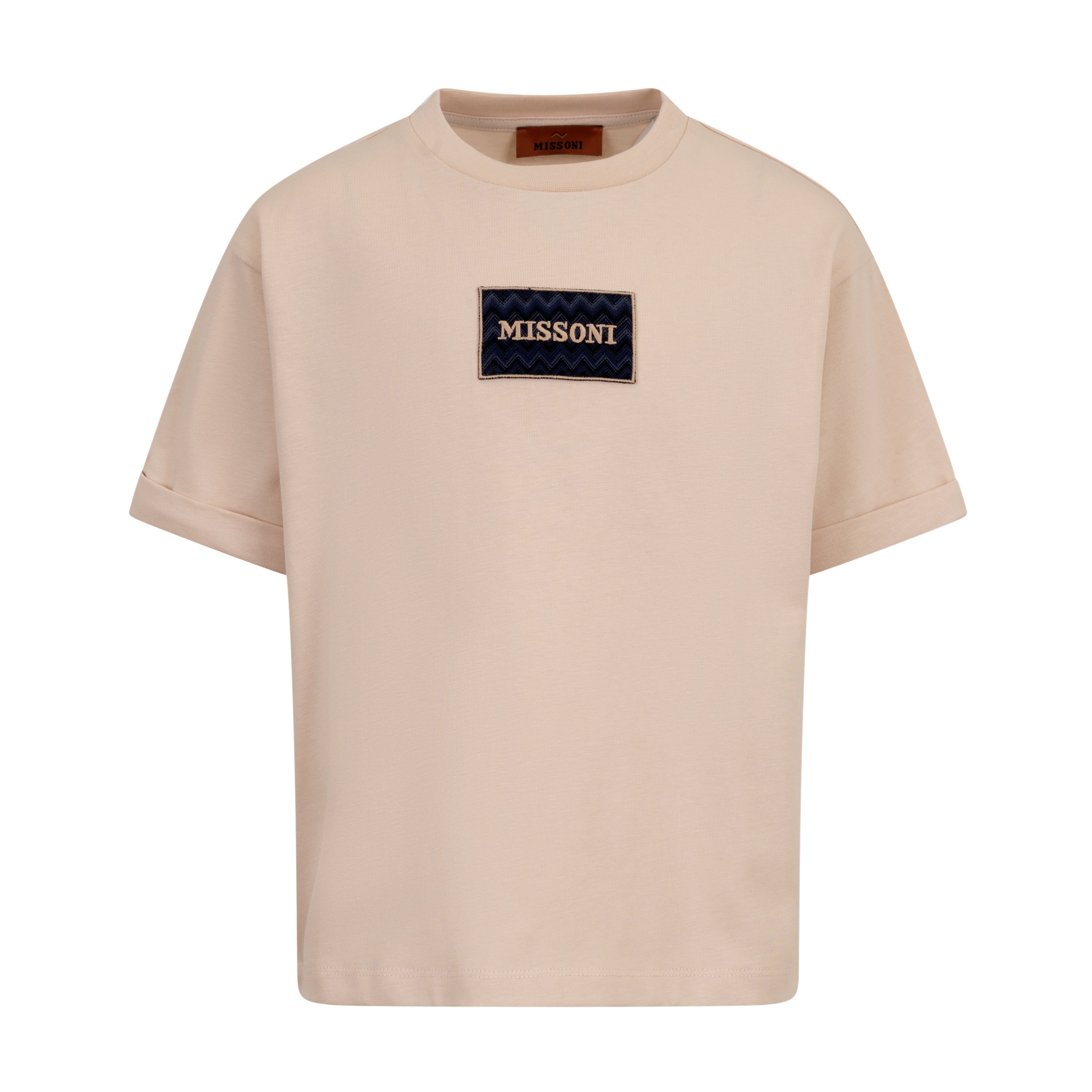 Missoni Kids Boys Beige Logo T-Shirt