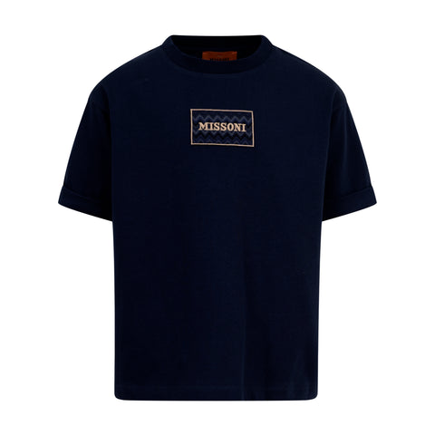 Missoni Kids Boys Navy Logo T-Shirt