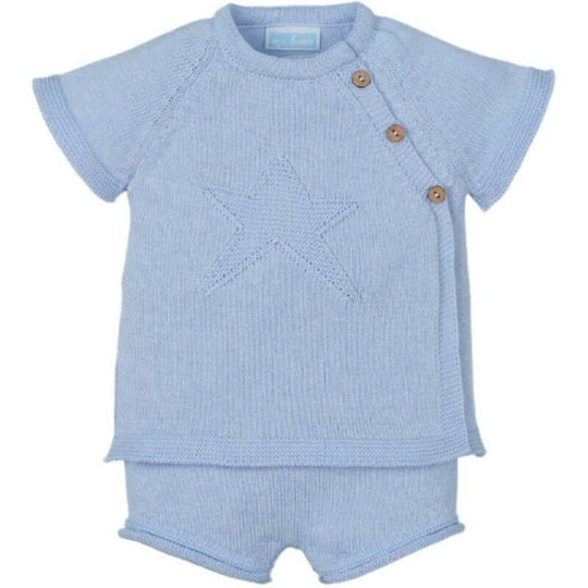 Boys Blue 2 Piece Shorts Set
