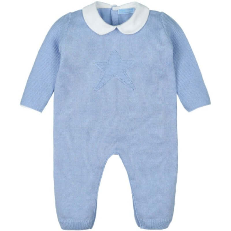 Mac Ilusion Boys Blue Knitted Babygrow