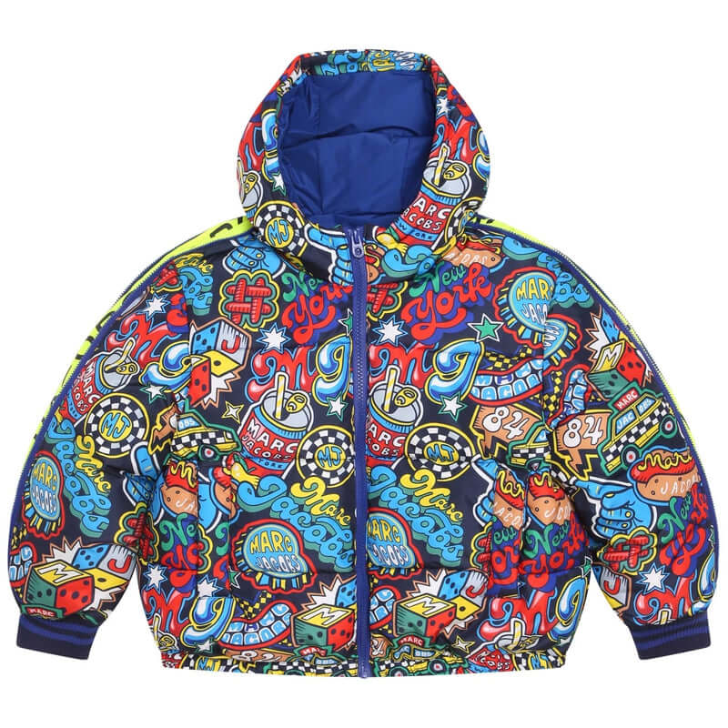 Marc Jacobs Boys All Over Print Puffer Jacket