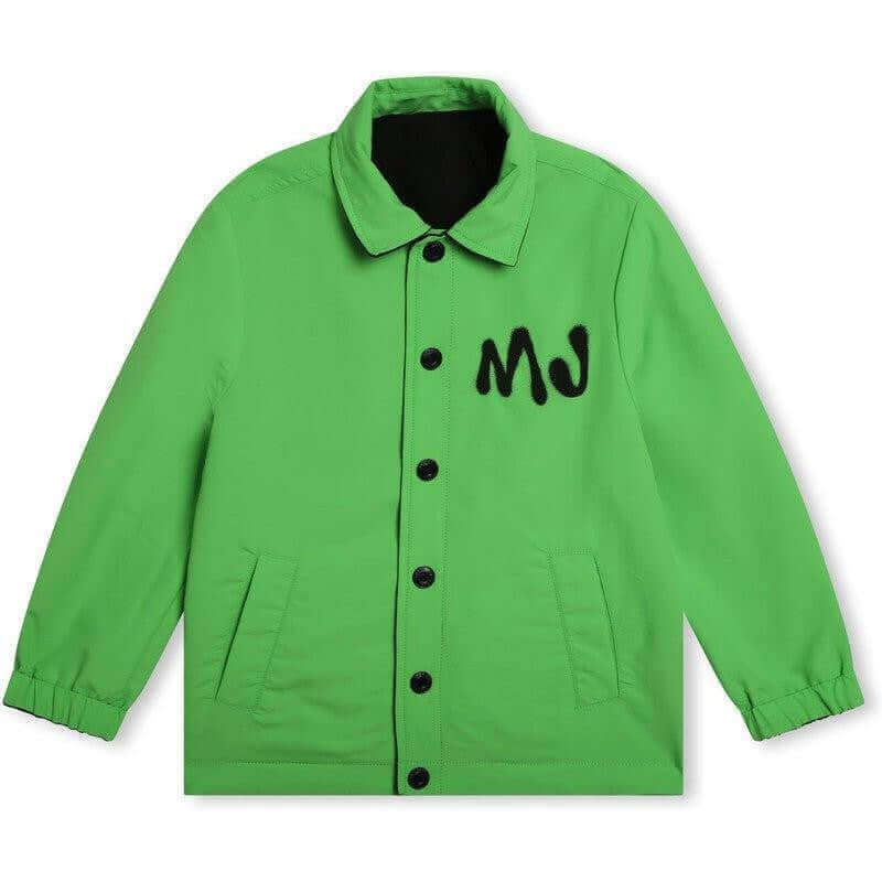 Marc Jacobs Boys Black Reversible Graffiti Logo Jacket