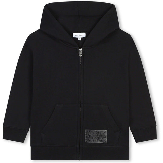 Boys Black Zip Up Hoodie