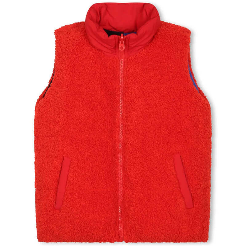 Marc Jacobs Boys Blue And Red Reversible Gilet