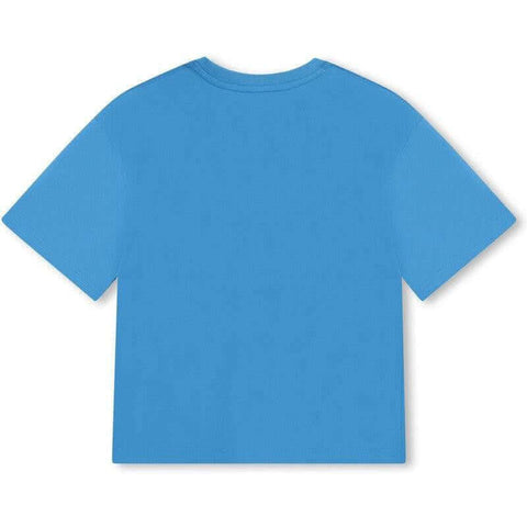 Marc Jacobs Boys Blue Embossed Short Sleeve T-Shirt