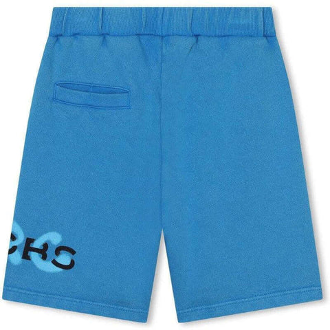 Marc Jacobs Boys Blue Graffiti Logo Shorts