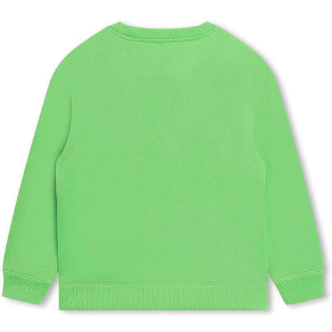 Marc Jacobs Boys Green Embossed Logo Sweatshirt