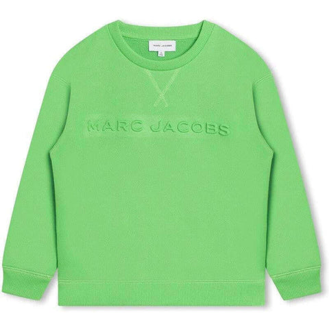 Marc Jacobs Boys Green Embossed Logo Sweatshirt