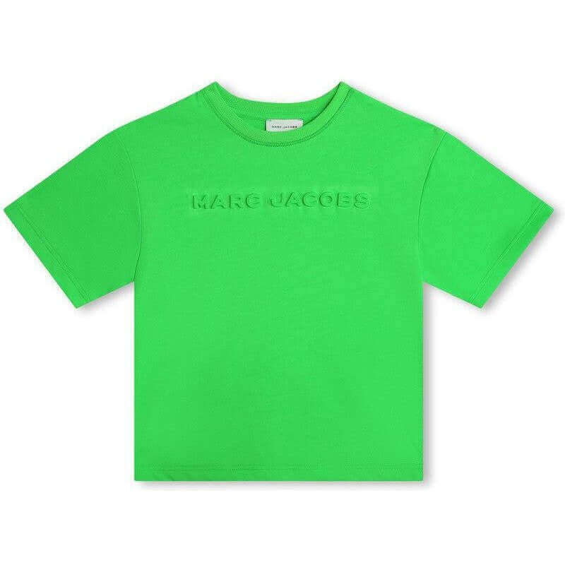 Marc Jacobs Boys Green Embossed Short Sleeve T-Shirt