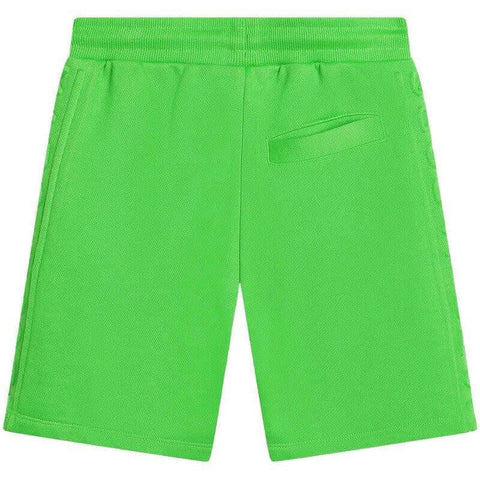 Marc Jacobs Boys Green Embossed Logo Shorts