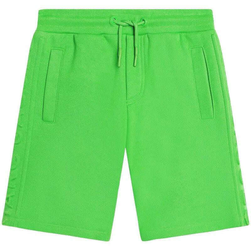 Marc Jacobs Boys Green Embossed Logo Shorts