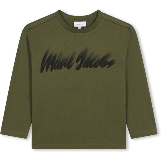 Boys Khaki Long Sleeve T-shirt