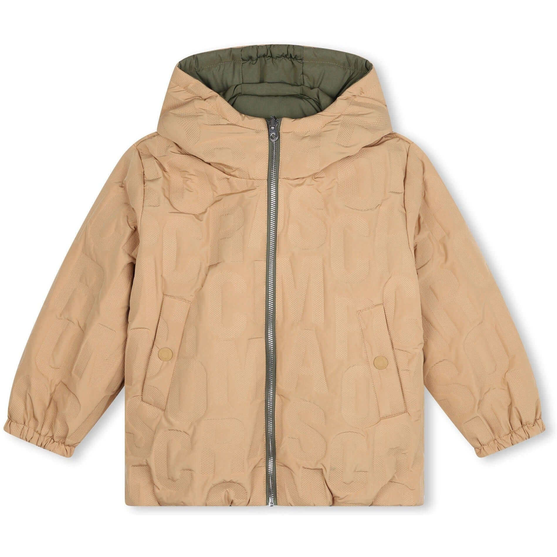 Marc Jacobs Boys Khaki Reversible Puffer Jacket