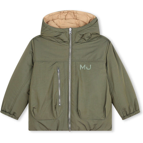 Marc Jacobs Boys Khaki Reversible Puffer Jacket