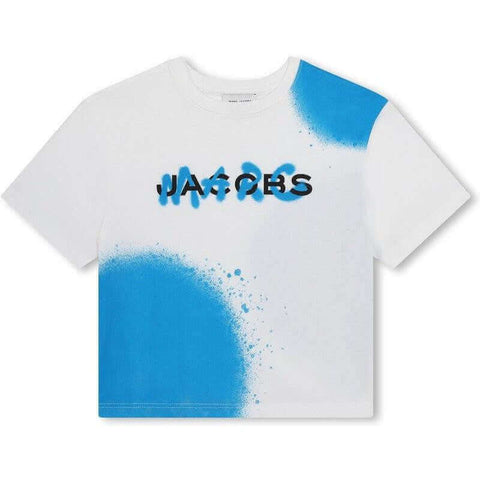 Marc Jacobs Boys White Graffiti Short Sleeve T-Shirt
