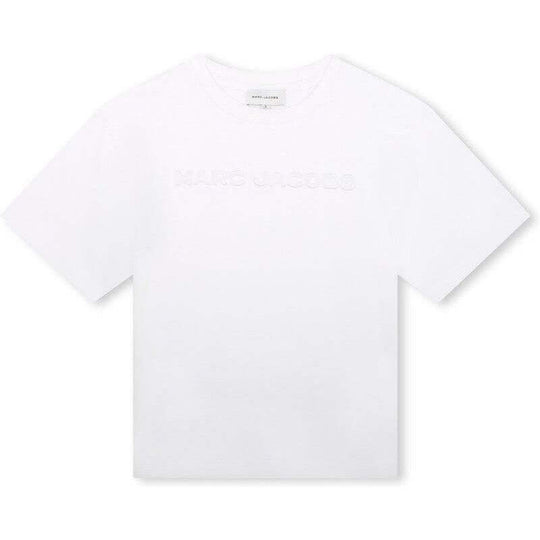 Boys White Short Sleeve T-Shirt