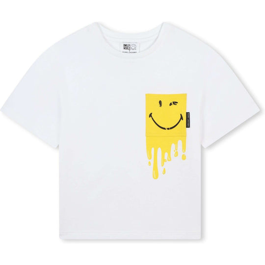 Boys White Smile T-shirt