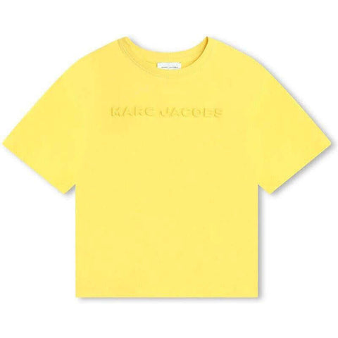 Marc Jacobs Boys Yellow Embossed Short Sleeve T-Shirt