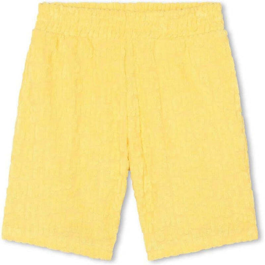Boys Yellow Towelling Shorts