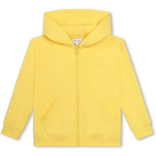 Boys Yellow Zip Up Hoodie