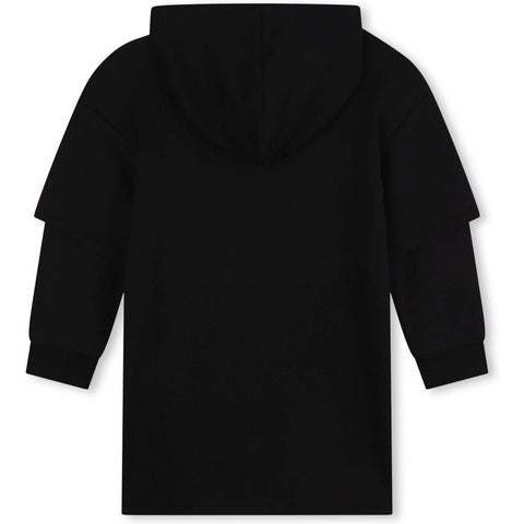 Marc Jacobs Girls Black Hooded Dress