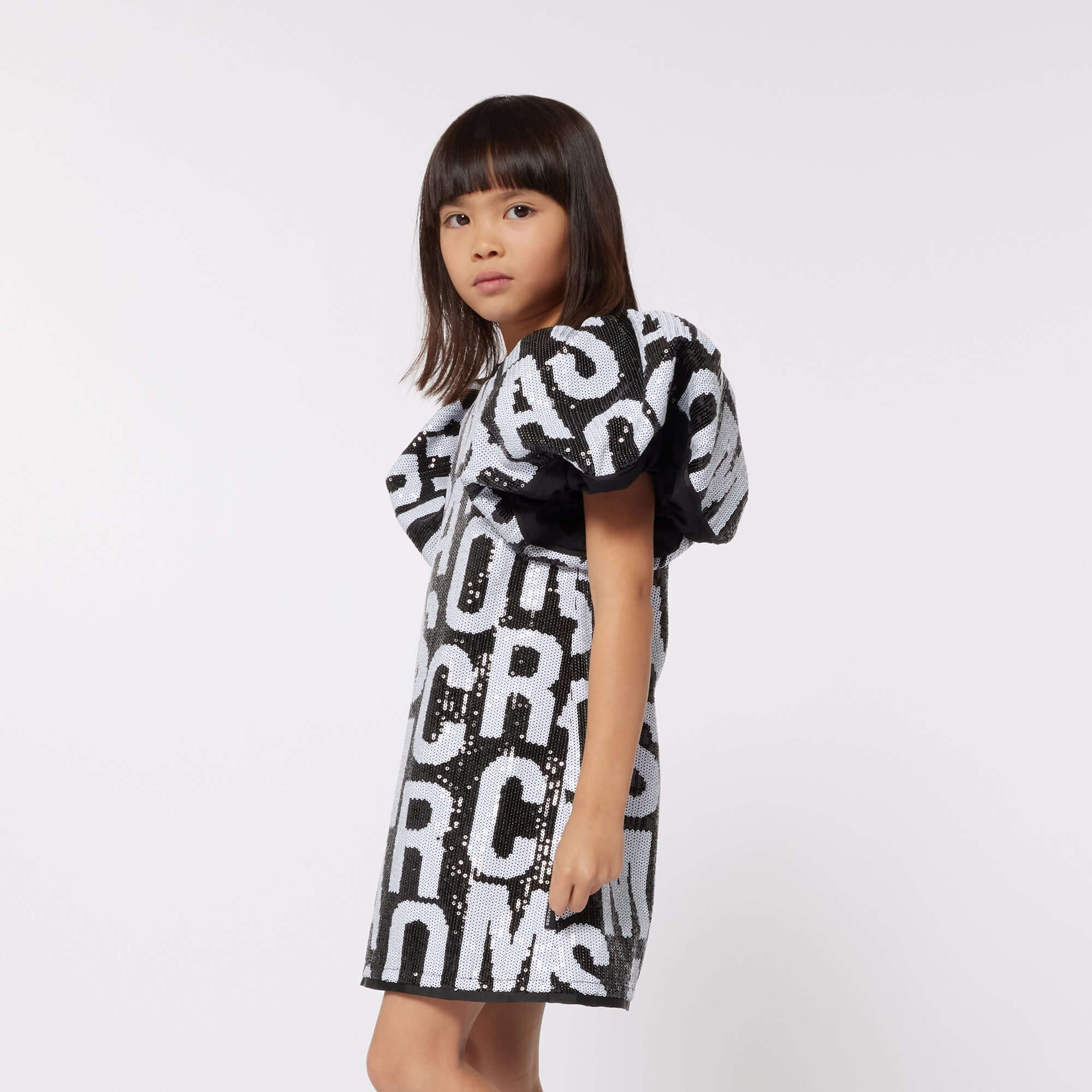 Girls Black Logo Dress Girls Black Logo Dress
