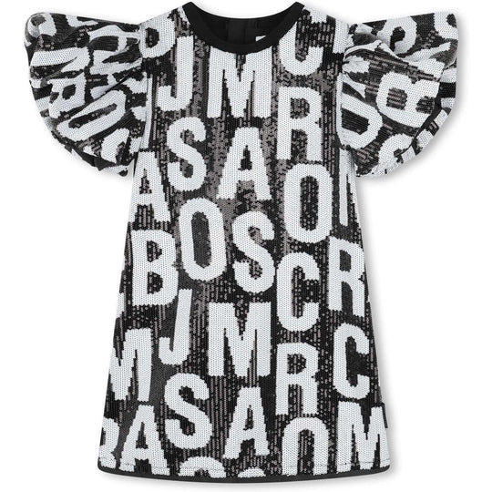 Girls Black Logo Dress