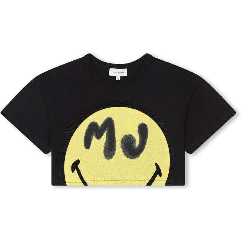 Marc Jacobs Girls Black Marc Jacobs X Smileyworld T-Shirt