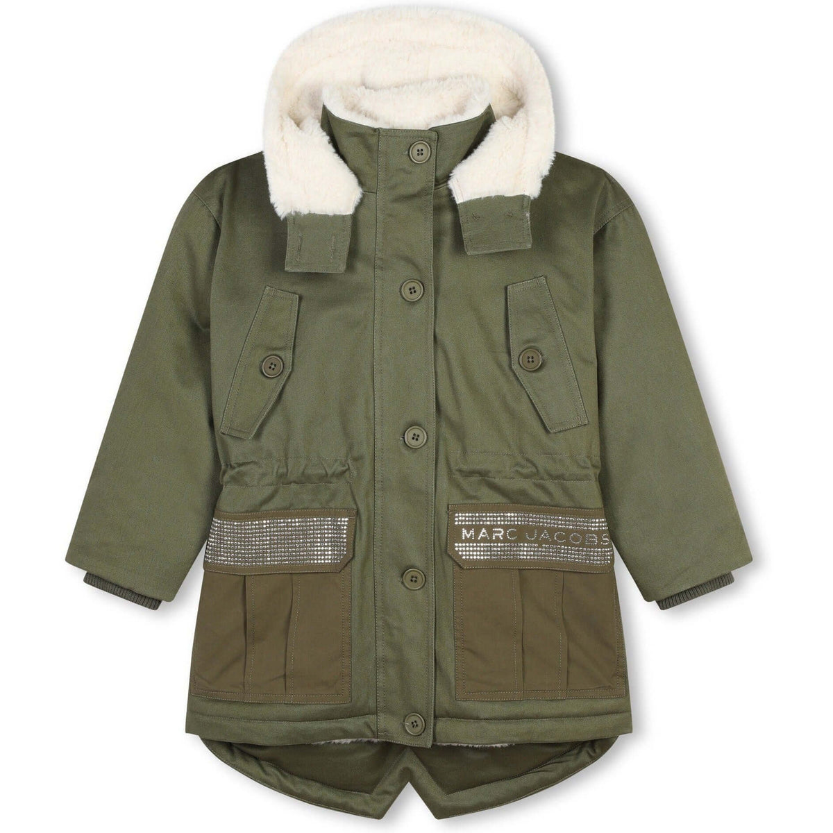 Marc Jacobs Girls Khaki Hooded Parka