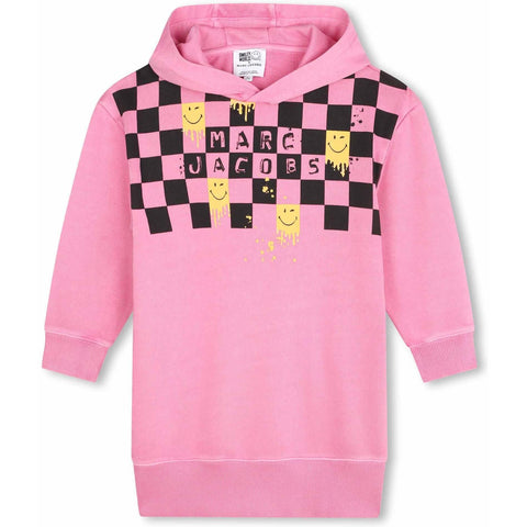 Marc Jacobs Girls Pink Hooded Dress