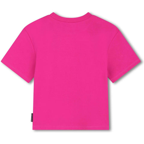 Marc Jacobs Girls Pink Short Sleeve Bag T-shirt