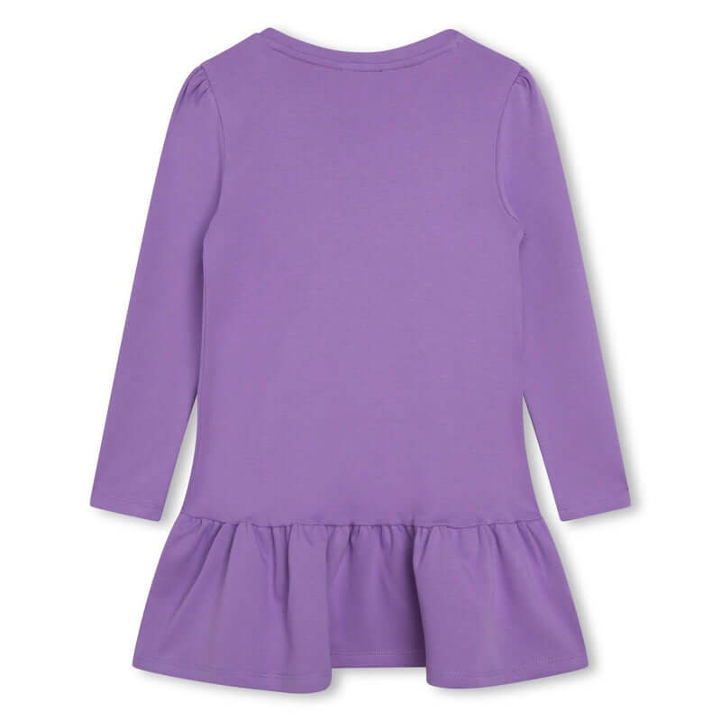 Marc Jacobs Girls Purple Cotton Snapshot Bag Dress