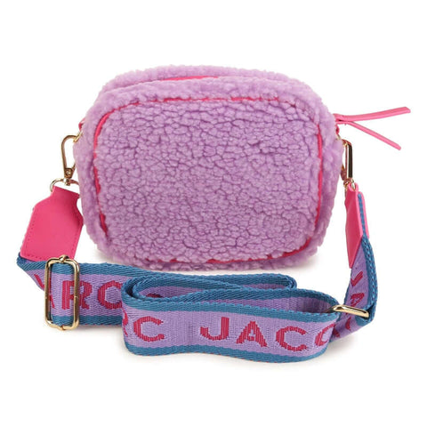 Marc Jacobs Girls Purple Faux Shearling Shoulder Bag