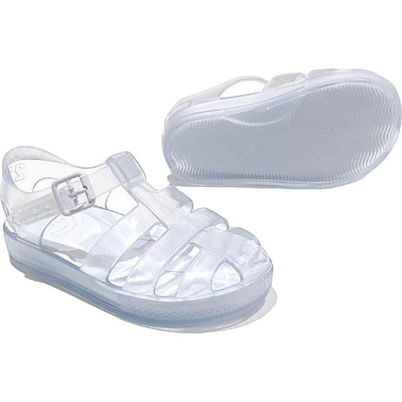 Marena Monaco Clear White Jelly Sandals