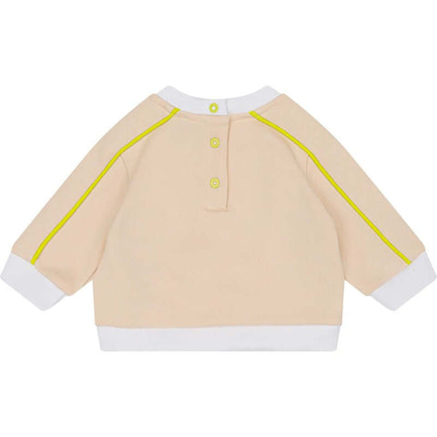 Missoni Kids Baby Boys Peach Logo Cotton Sweatshirt