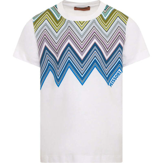 Boys Blue & Green Zig Zag T-Shirt