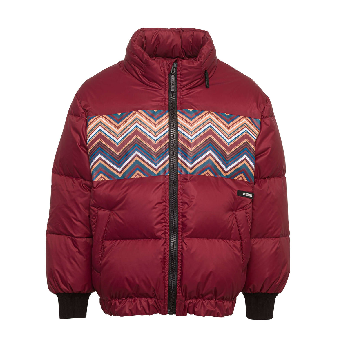 Missoni Kids Boys Maroon Puffer Coat