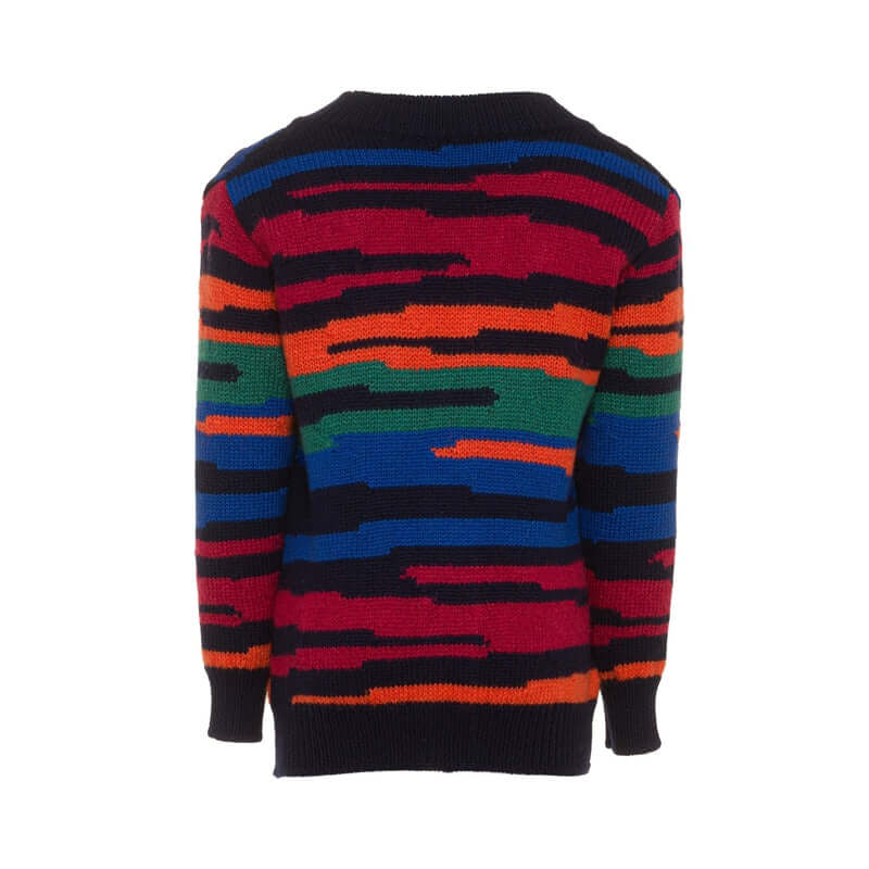 Boys Multi Coloured Knit Cardigan Liverpool - Main Image