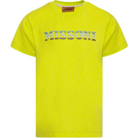 Missoni Kids Boys Yellow Logo T-Shirt
