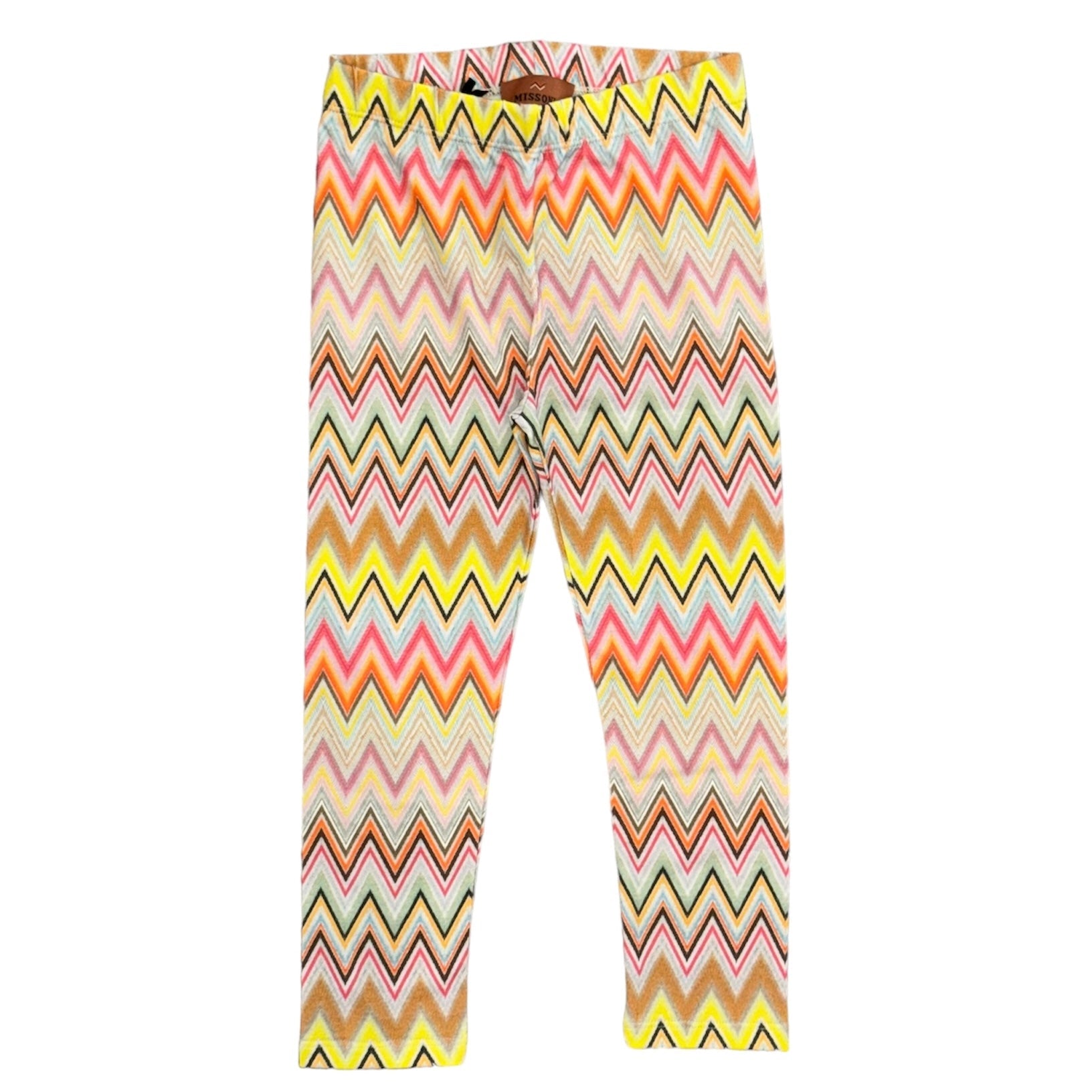 Missoni Kids Girls Colourful Zig Zag Leggings