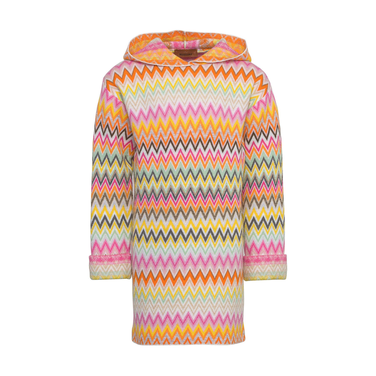 Missoni Kids Girls Orange Wool Knit Dress