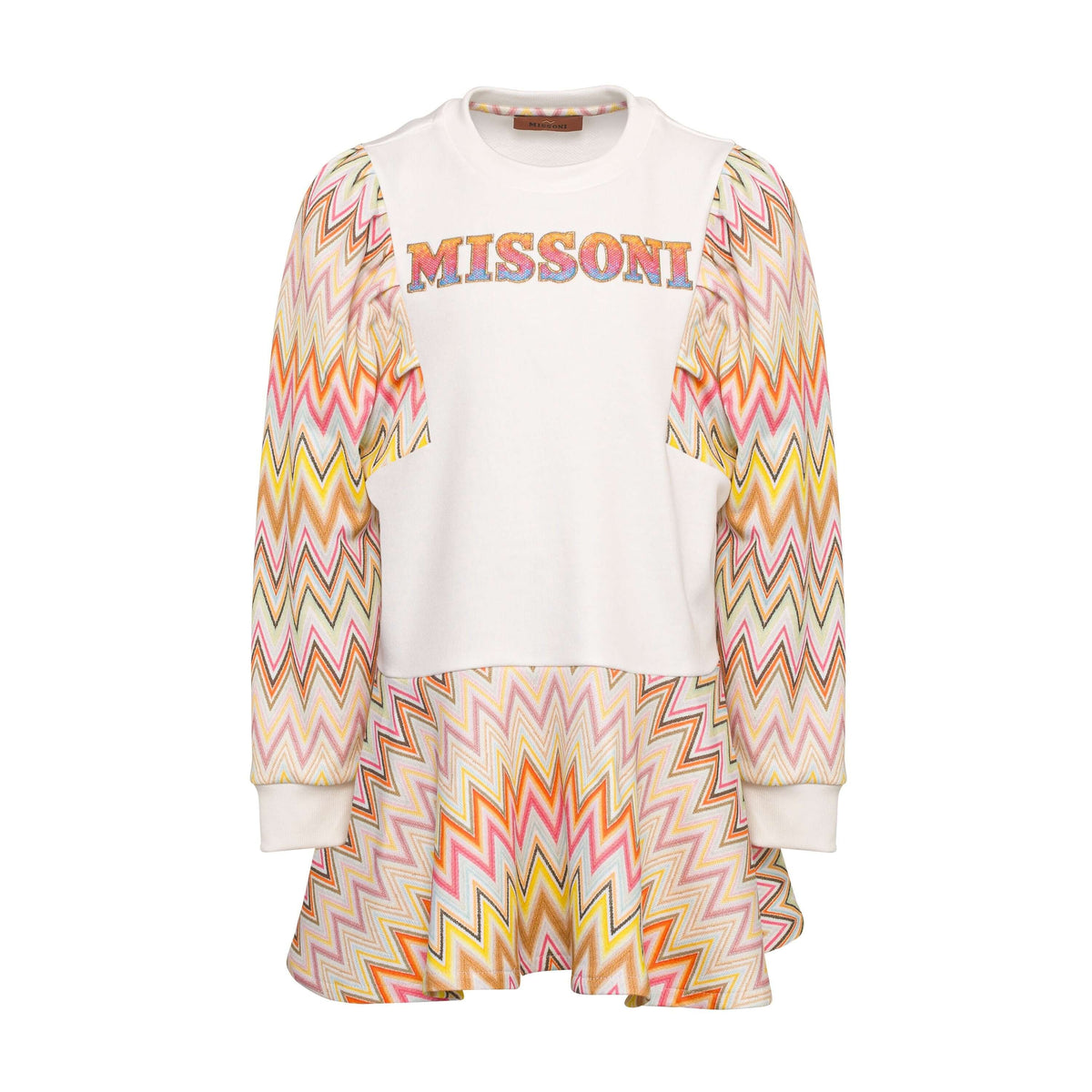 Missoni Kids Girls Orange Zig Zag Dress